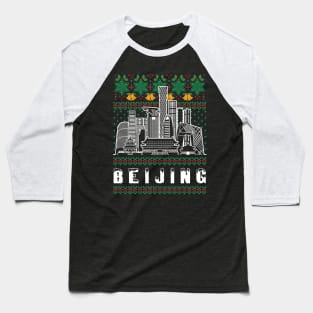 Beijing China Ugly Christmas Baseball T-Shirt